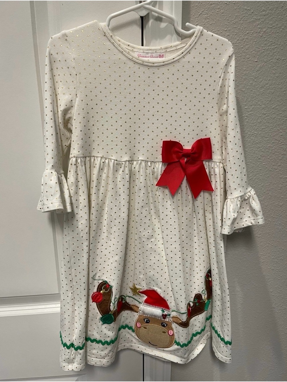 Bonnie Jean Girls Christmas Dress Sz 6